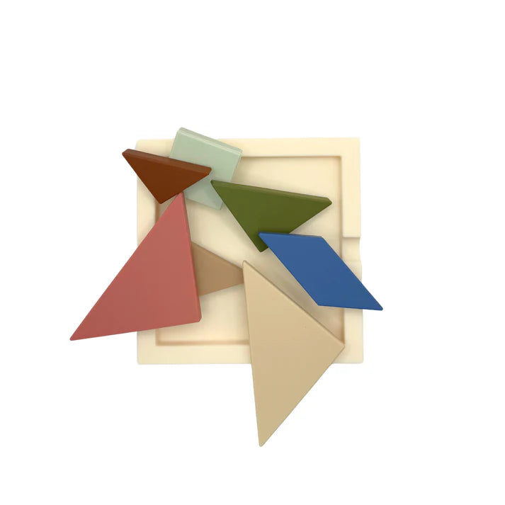 Tangram de Silicona – Juego Lógico y Sensorial
