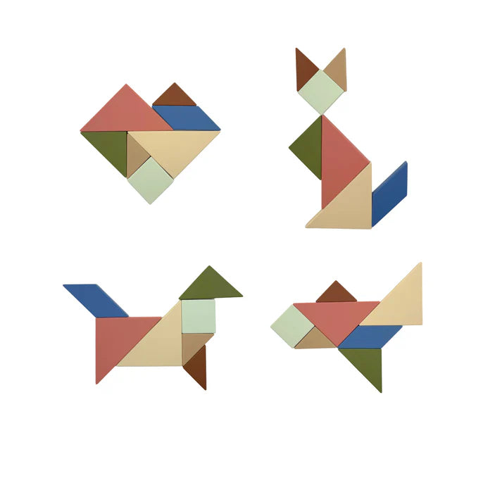 Tangram de Silicona – Juego Lógico y Sensorial