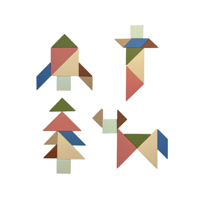 Tangram de Silicona – Juego Lógico y Sensorial