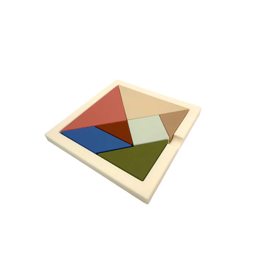 Tangram de Silicona – Juego Lógico y Sensorial