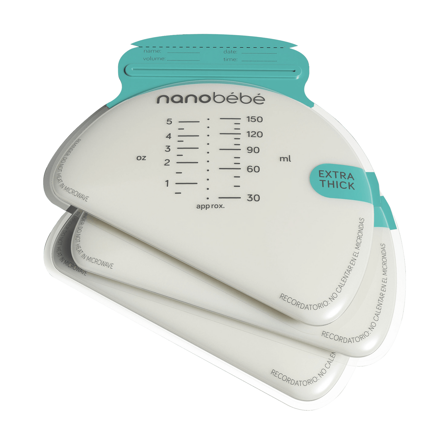 Bolsas de Almacenamiento leche NanoBebé 50 Unidades