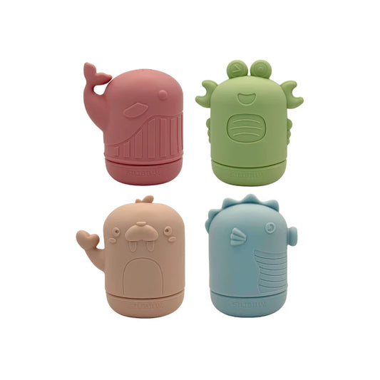 Tinamigos de Silicona para la Tina – Juego de Agua