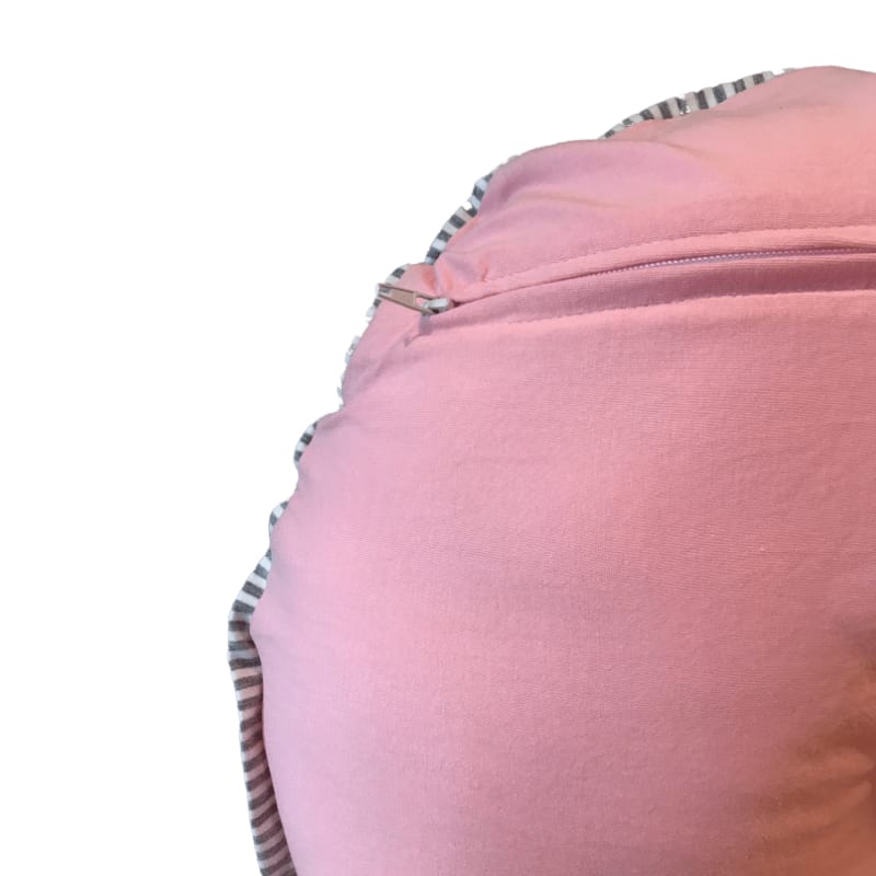 Cojín De Lactancia Light Rosa Pestaña Gris