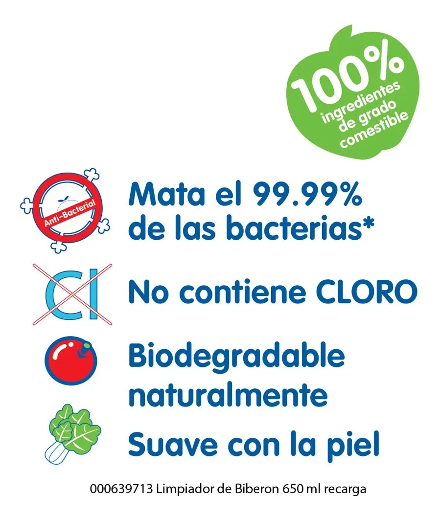 Limpiador de Biberones Pigeon 650 ml