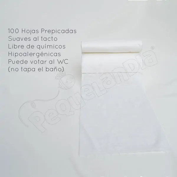 Papel Bambú para bebé 100 hojas
