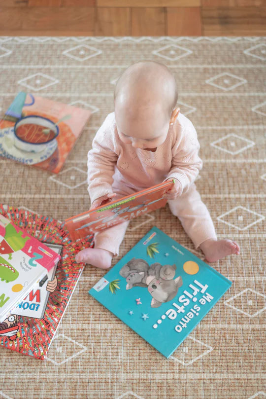 Play Mat Rombos Rafia / Rombos Étnicos Sage