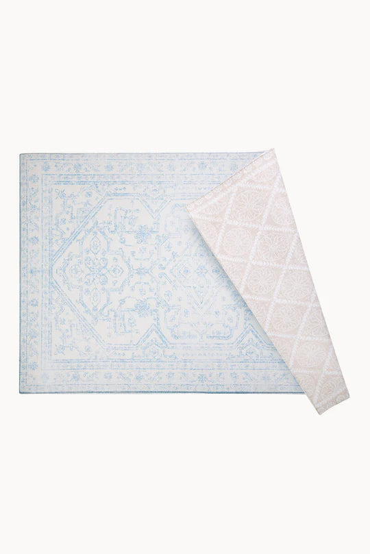 Play Mat Persa Celeste / Hojas y Puntos Nude