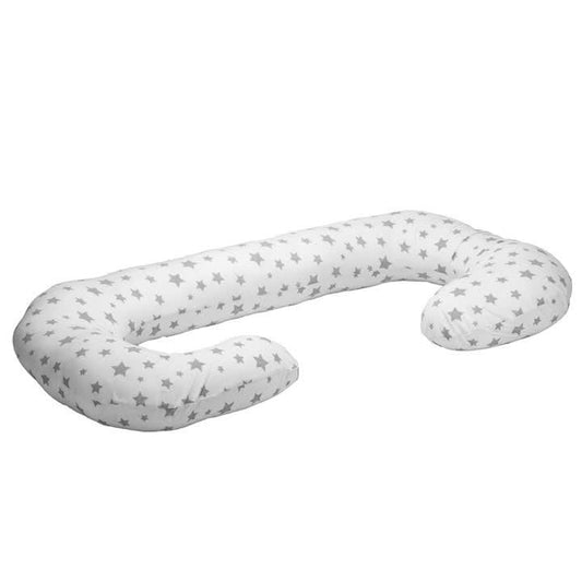 Cojín Maternal Blanco Estrella Gris