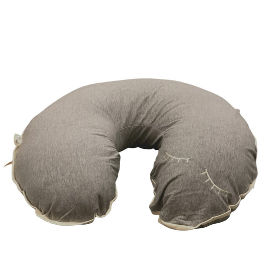 Cojín De Lactancia Soft Gris Pestaña Blanca