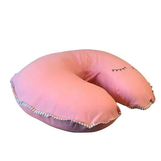 Cojín De Lactancia Light Rosa Pestaña Gris