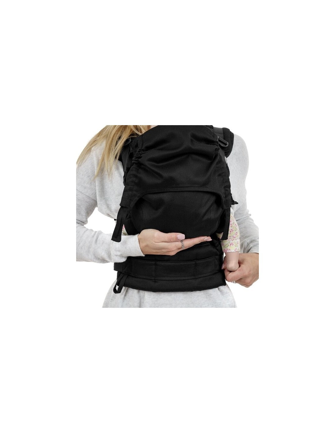 Mochila Ergonómica Evolutiva Fidella 2.0 Chevron Black
