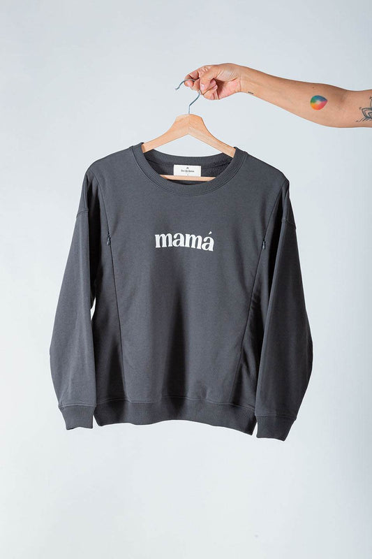 Polerón de Lactancia Aika	 Mamá Gris