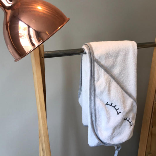 Toalla Delantal Gris con Gorro Algodón 100%