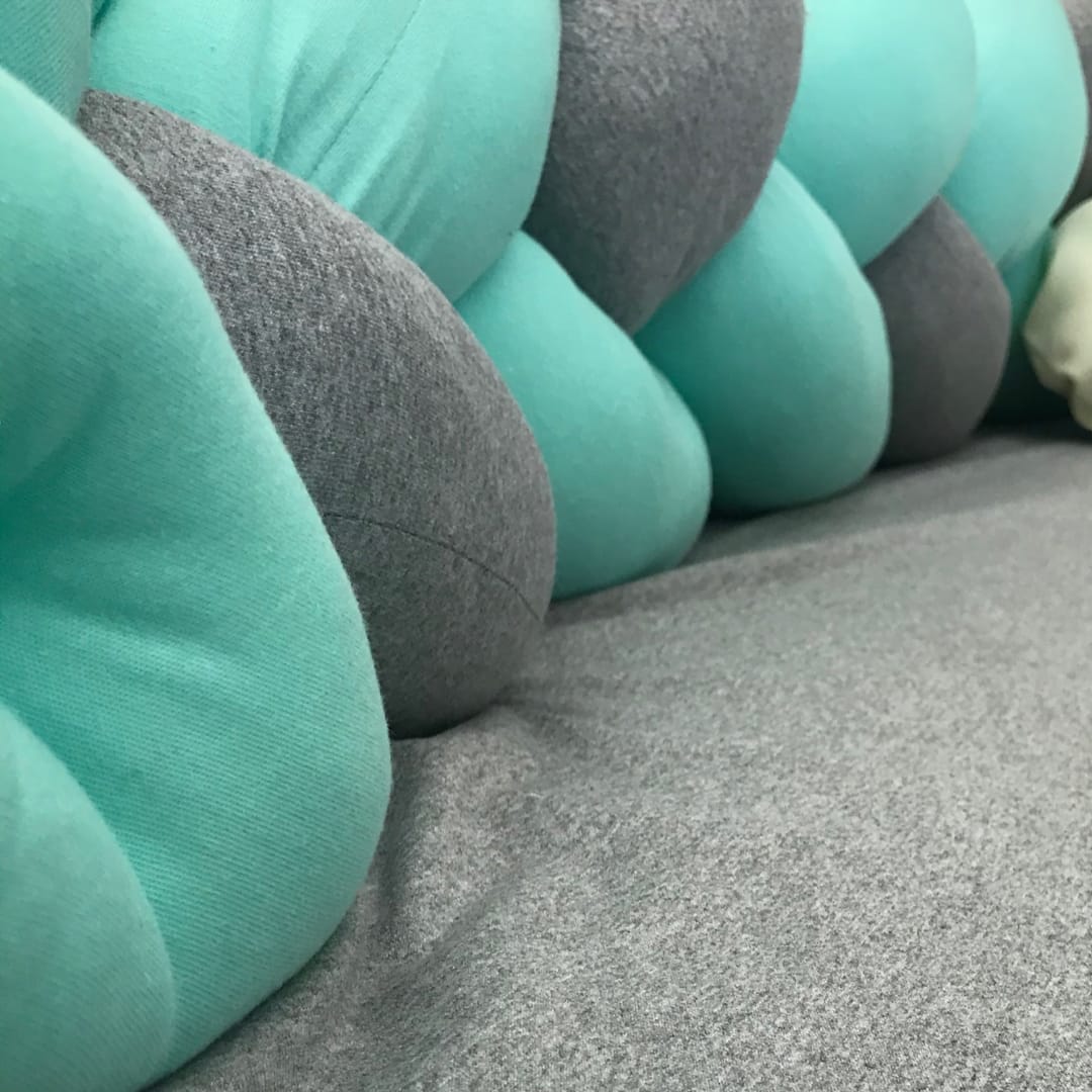 Trenza Chichonera Menta/Gris