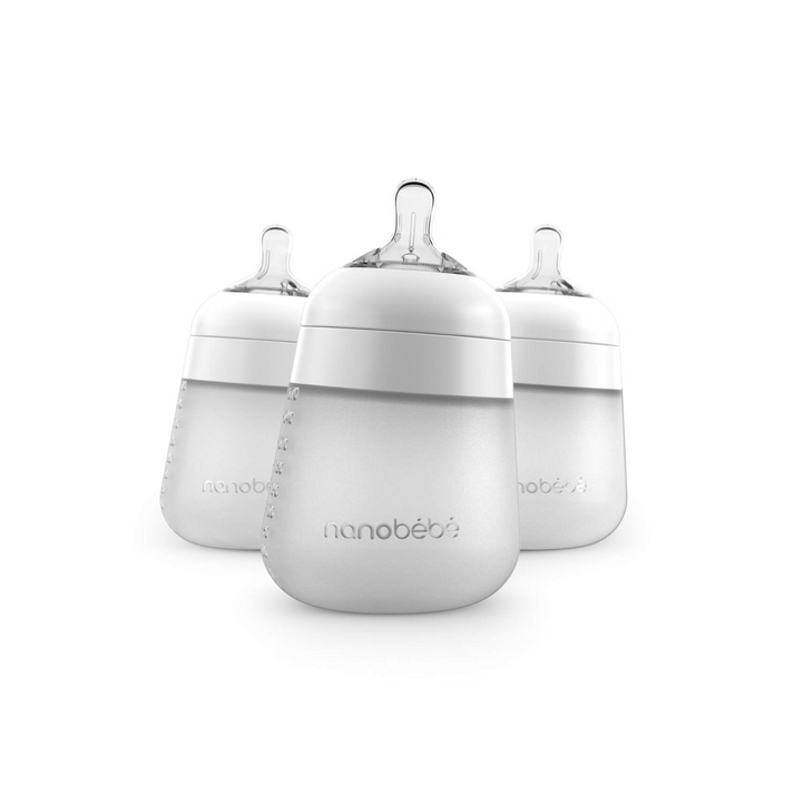 Set 3 Mamaderas Silicona Flexy NanoBebé 270ML