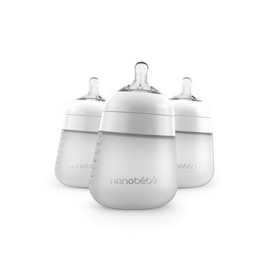 Set 3 Mamaderas Silicona Flexy NanoBebé 270ML