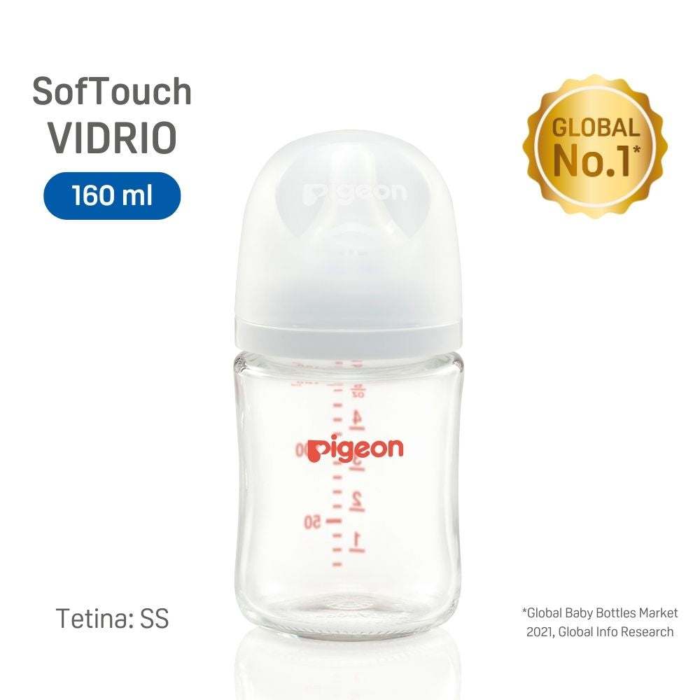 Mamadera Pigeon Softouch de Vidrio 160 ml