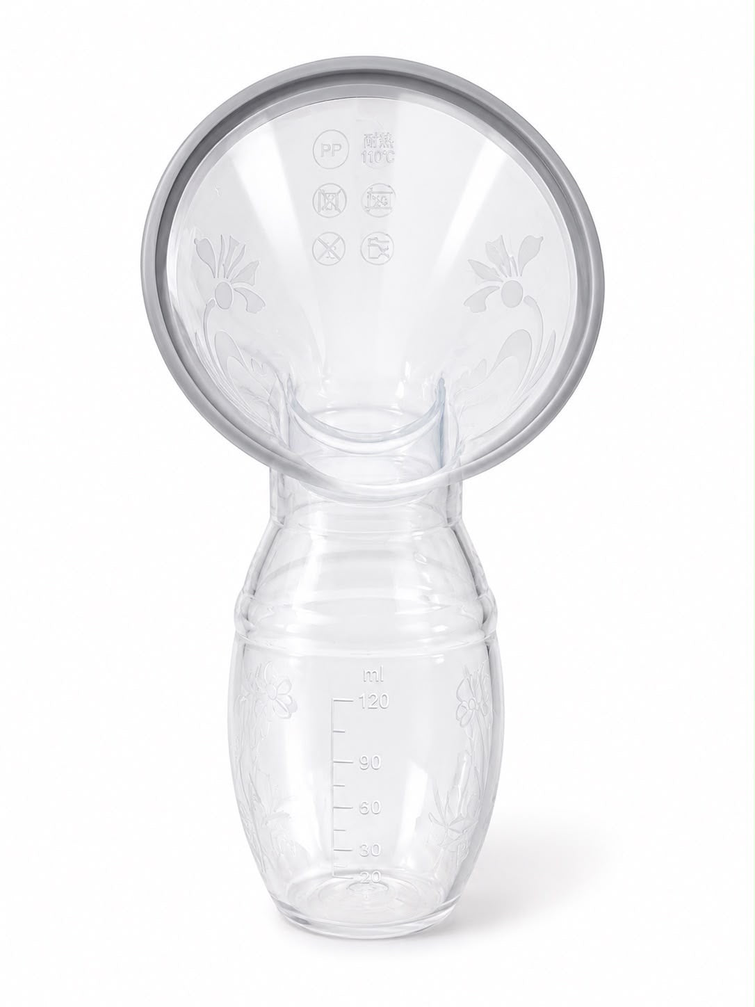 Recolector de leche de silicona