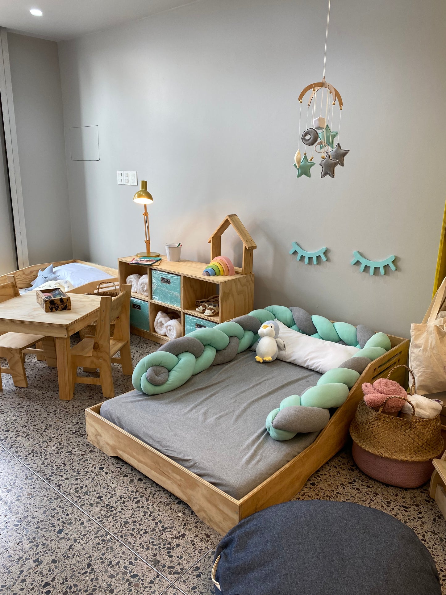 Cama Transición Montessori con Colchón Incluido | Nueve Lunas Chile
