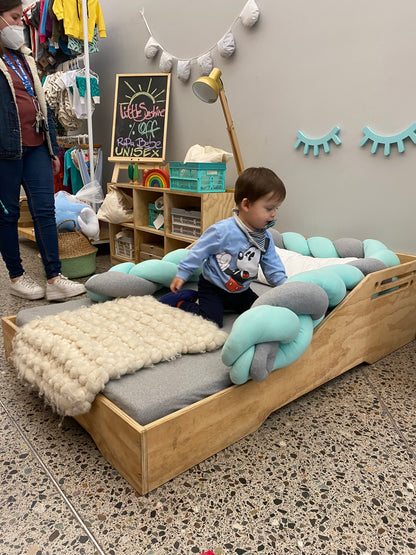 Cama Transición Montessori con Colchón Incluido | Nueve Lunas Chile