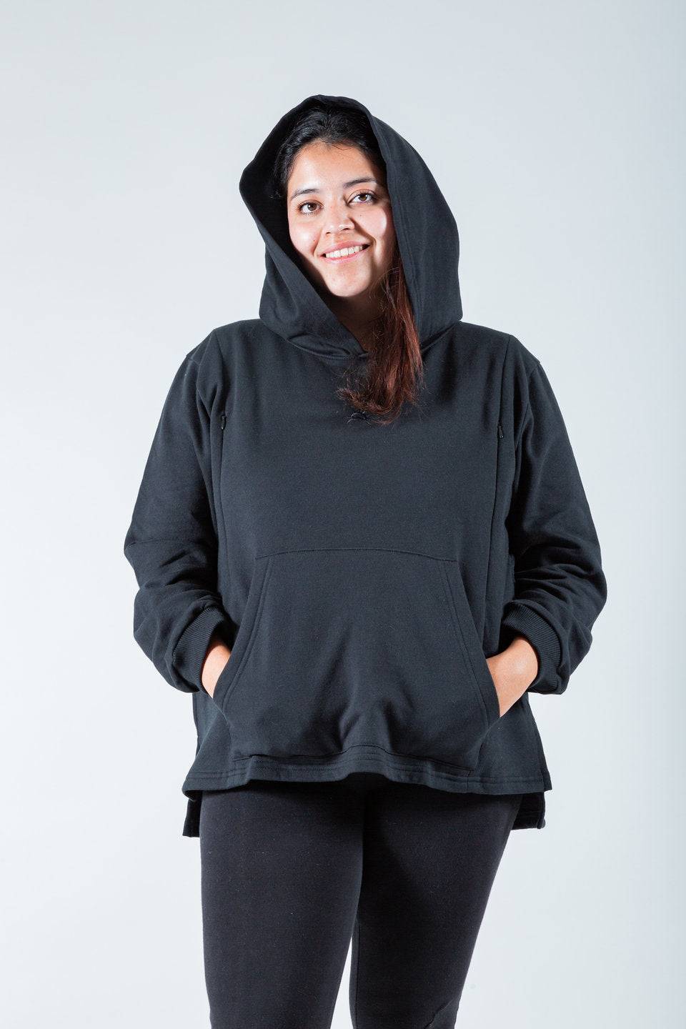Polerón de Lactancia Hoodie Negro