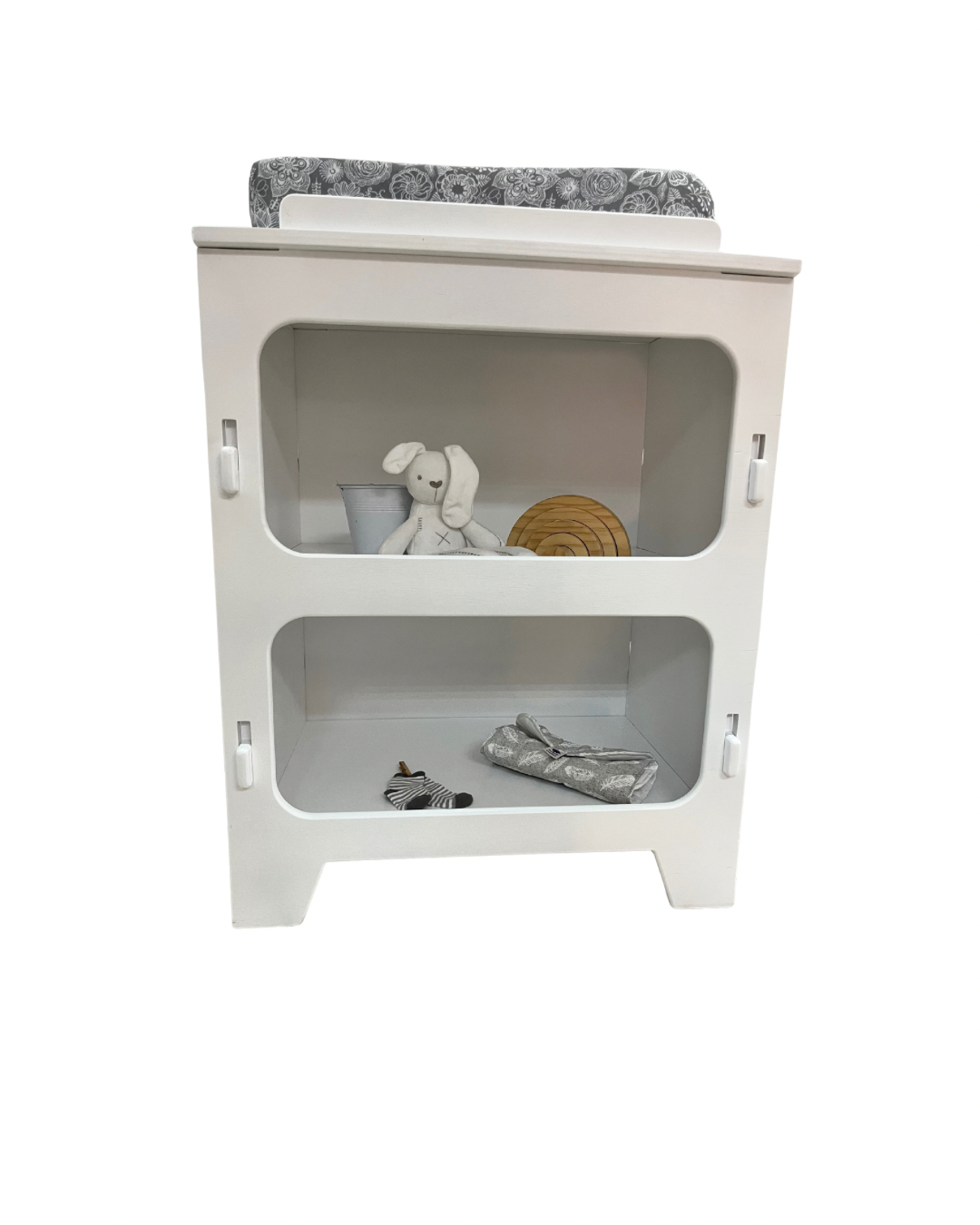 Mudador Blanco para Bebé de Madera | Mudador Ensamble Nueve Lunas B (Reacondicionado)