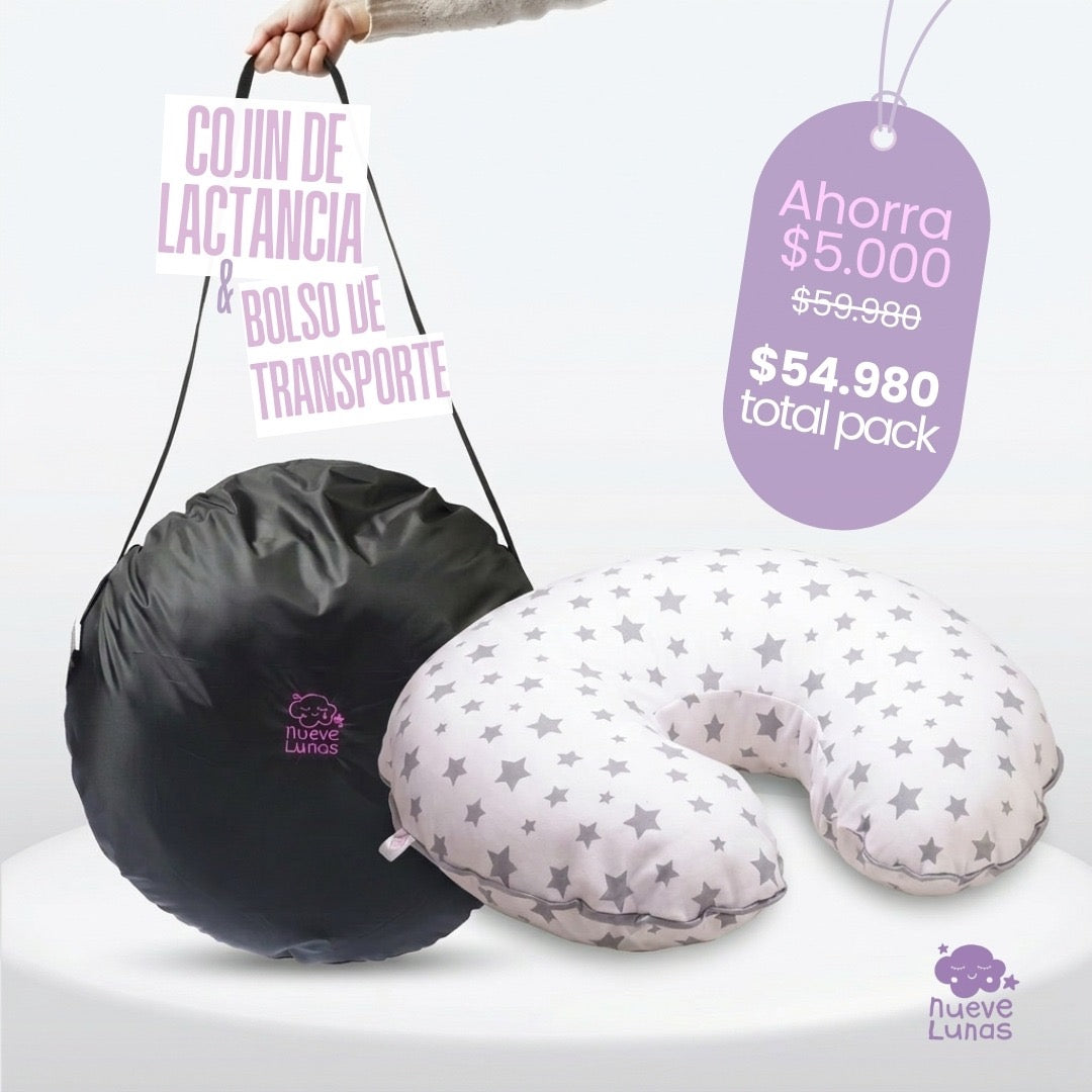 Pack Cojín de Lactancia Soft + bolsa de transporte