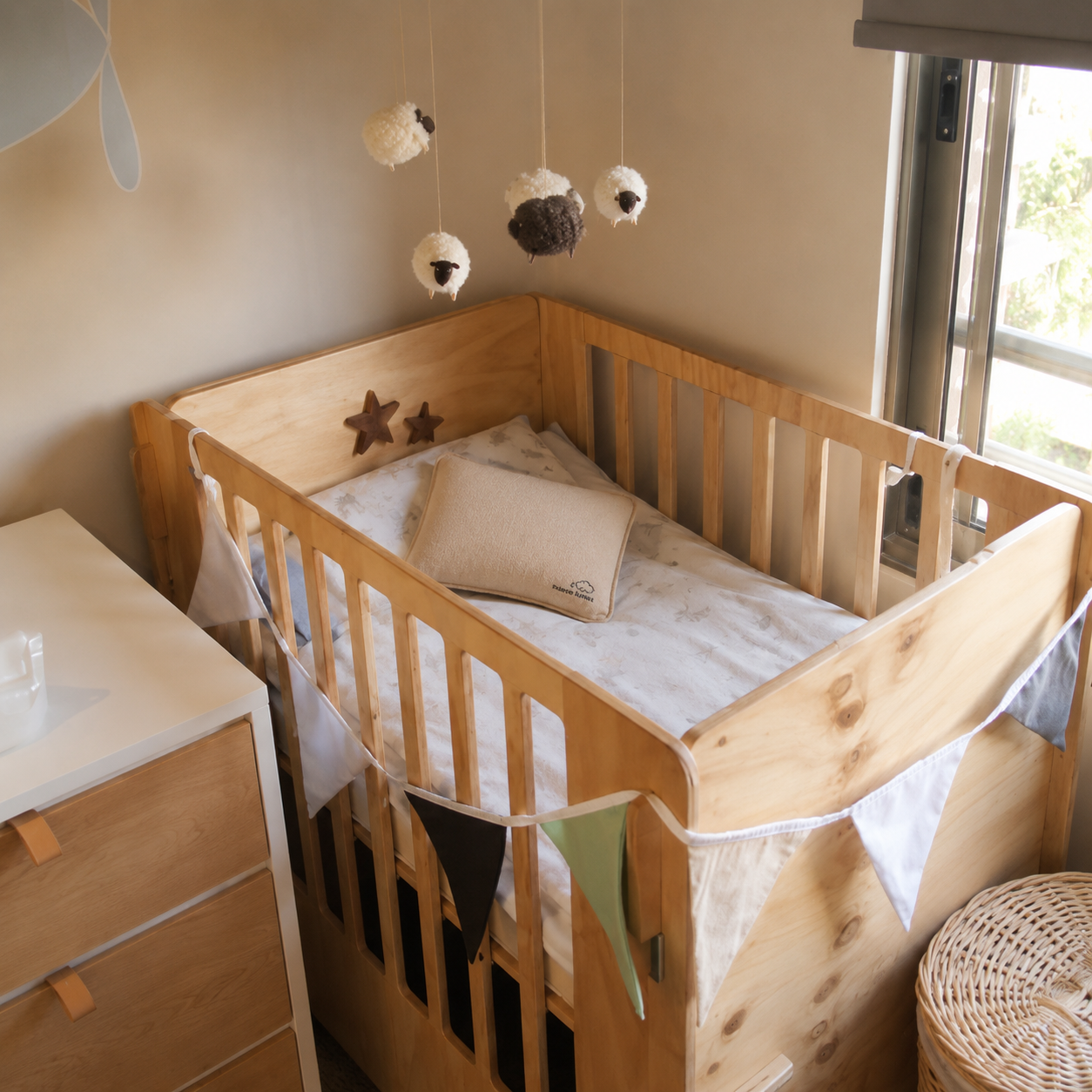 Guatero de Semillas de Trigo para Bebé en Algodón