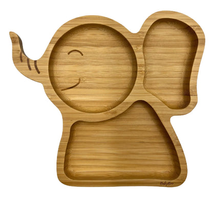 Plato de Bambú Elefante + cuchara
