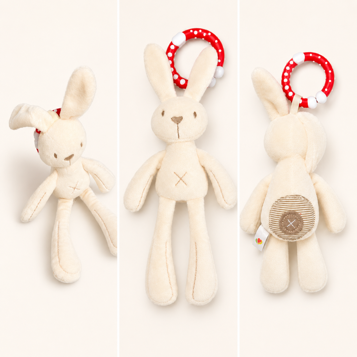 Conejo peluche sonajero suave