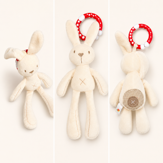 Conejo peluche sonajero suave