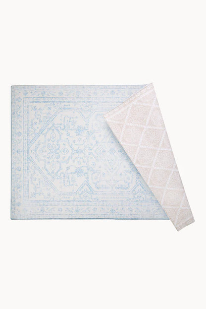 Play Mat Persa Celeste / Hojas y Puntos Nude