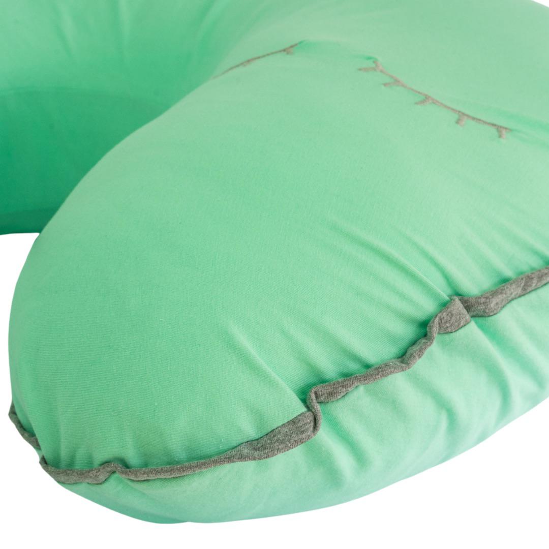 Cojín De Lactancia Soft Menta Pestaña Gris