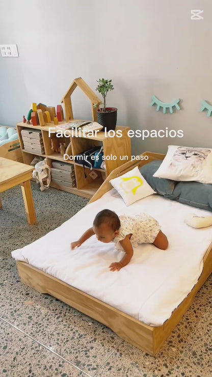 Cama Transición Montessori con Colchón Incluido | Nueve Lunas Chile